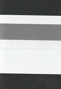 Открытые рулонные шторы день-ночь Салерно, серый 2002 купить в Электроуглях с доставкой