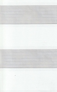 Открытые рулонные шторы день-ночь Римини, белый 15 купить в Электроуглях с доставкой